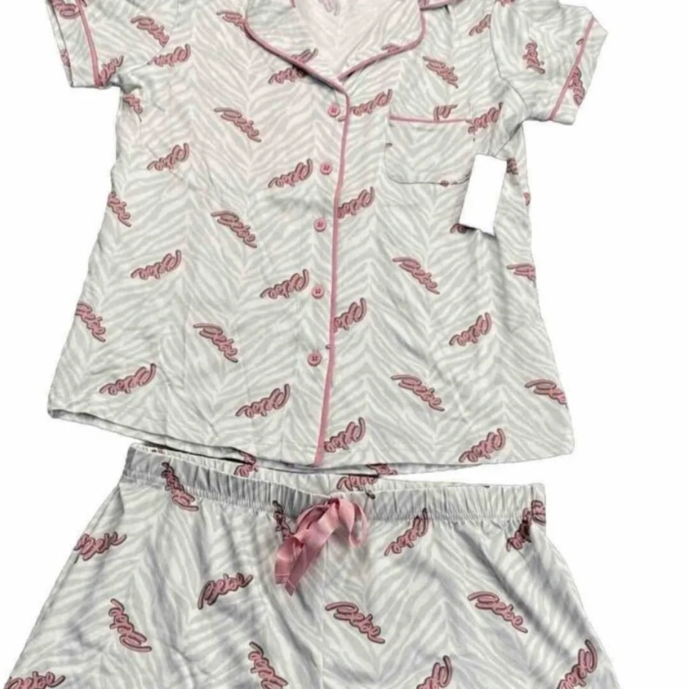 Bebe Women’s Pink and White Pajama Set - Picture 1 of 10